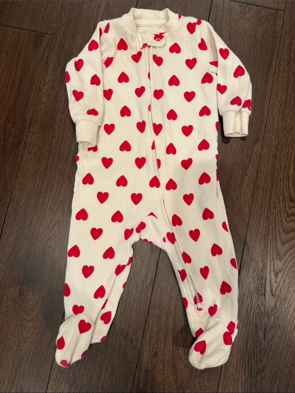 Little Planet Organic by Carter’s 6 Month Heart Zipper Onesie - C39-143